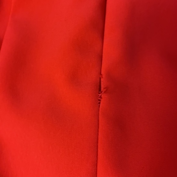 Topshop Strappy Bonded Mini Cocktail Dress Coral - Picture 8 of 8